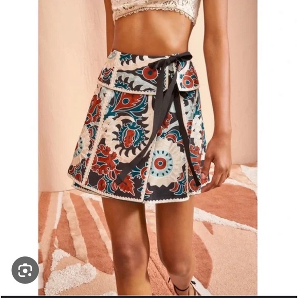 NWT Ulla Johnson Dimi Skirt in Lapis - Picture 1 of 7